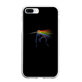 Чехол для iPhone 7Plus/8 Plus матовый с принтом Pink Floyd Cookie Monster в Кировске, Силикон | Область печати: задняя сторона чехла, без боковых панелей | монстр | печеньки | улица сезам