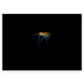 Поздравительная открытка с принтом Pink Floyd Cookie Monster в Кировске, 100% бумага | плотность бумаги 280 г/м2, матовая, на обратной стороне линовка и место для марки
 | Тематика изображения на принте: монстр | печеньки | улица сезам