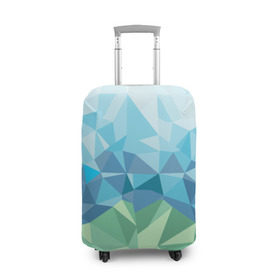 Чехол для чемодана 3D с принтом URAL polygonal в Кировске, 86% полиэфир, 14% спандекс | двустороннее нанесение принта, прорези для ручек и колес | polygonal | yaaydesign | екатеринбург | поли | полигональный | россия | урал