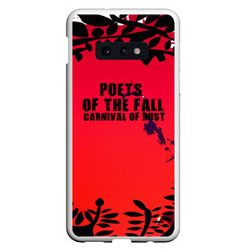 Чехол для Samsung S10E с принтом poets of the fall в Кировске, Силикон | Область печати: задняя сторона чехла, без боковых панелей | Тематика изображения на принте: poets of the fall | rock | альтернатива | музыка | поэты | рок | фины