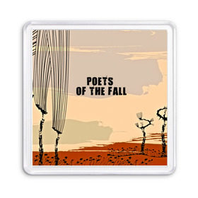 Магнит 55*55 с принтом poets of the fall в Кировске, Пластик | Размер: 65*65 мм; Размер печати: 55*55 мм | Тематика изображения на принте: poets of the fall | rock | альтернатива | музыка | поэты | рок | фины