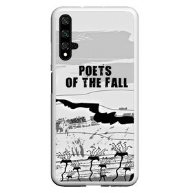 Чехол для Honor 20 с принтом Poets of the fall в Кировске, Силикон | Область печати: задняя сторона чехла, без боковых панелей | Тематика изображения на принте: poets of the fall | rock | альтернатива | музыка | поэты | рок | фины