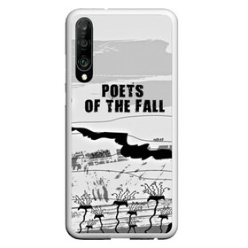 Чехол для Honor P30 с принтом Poets of the fall в Кировске, Силикон | Область печати: задняя сторона чехла, без боковых панелей | poets of the fall | rock | альтернатива | музыка | поэты | рок | фины