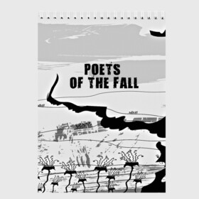 Скетчбук с принтом Poets of the fall в Кировске, 100% бумага
 | 48 листов, плотность листов — 100 г/м2, плотность картонной обложки — 250 г/м2. Листы скреплены сверху удобной пружинной спиралью | poets of the fall | rock | альтернатива | музыка | поэты | рок | фины