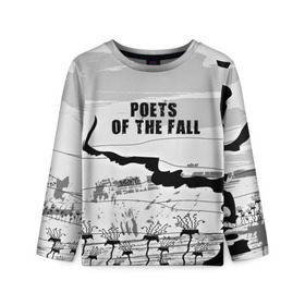 Детский лонгслив 3D с принтом Poets of the fall в Кировске, 100% полиэстер | длинные рукава, круглый вырез горловины, полуприлегающий силуэт
 | poets of the fall | rock | альтернатива | музыка | поэты | рок | фины