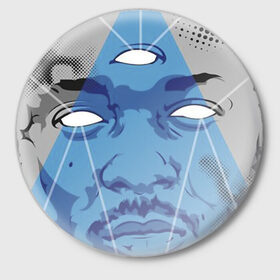 Значок с принтом Kendrick Lamar в Кировске,  металл | круглая форма, металлическая застежка в виде булавки | Тематика изображения на принте: 