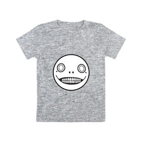Детская футболка хлопок с принтом Nier automata в Кировске, 100% хлопок | круглый вырез горловины, полуприлегающий силуэт, длина до линии бедер | nier automata