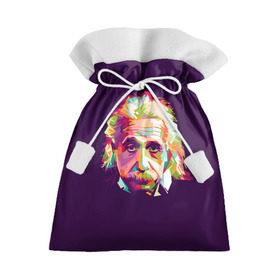 Подарочный 3D мешок с принтом Альберт Эйнштейн в Кировске, 100% полиэстер | Размер: 29*39 см | albert einstein | идея | интеллект | искусство | наука | открытие | прикол | профессор | ум | учёный | юмор
