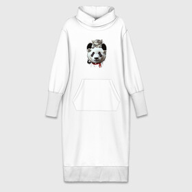 Платье удлиненное хлопок с принтом Панда и котенок в Кировске,  |  | cat | panda | добро | друг | животные | кот | котенок | кошка | лучший | медведь | милый | мишка | нежный | панда