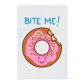 Магнитный плакат 2Х3 с принтом Укуси меня в Кировске, Полимерный материал с магнитным слоем | 6 деталей размером 9*9 см | Тематика изображения на принте: bart | donut | food | homer | simpsons | аппетит | барт | гомер | еда | мультфильм | пончик | симпсоны | сладкий