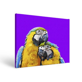 Холст прямоугольный с принтом Попугайчики в Кировске, 100% ПВХ |  | bird | животные | попугайчики | птицы | текстуры