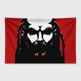 Флаг-баннер с принтом Metalocalypse (Dethklok) 1 в Кировске, 100% полиэстер | размер 67 х 109 см, плотность ткани — 95 г/м2; по краям флага есть четыре люверса для крепления | dethklok | metalocalypse