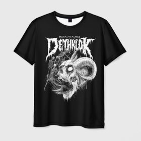 Мужская футболка 3D с принтом Metalocalypse (Dethklok) 10 в Кировске, 100% полиэфир | прямой крой, круглый вырез горловины, длина до линии бедер | dethklok | metalocalypse