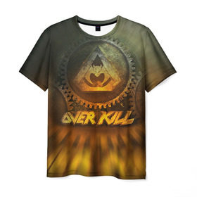Мужская футболка 3D с принтом Overkill 2 в Кировске, 100% полиэфир | прямой крой, круглый вырез горловины, длина до линии бедер | overkill