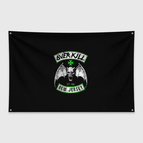 Флаг-баннер с принтом Overkill 6 в Кировске, 100% полиэстер | размер 67 х 109 см, плотность ткани — 95 г/м2; по краям флага есть четыре люверса для крепления | overkill