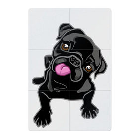 Магнитный плакат 2Х3 с принтом Забавный мопсик в Кировске, Полимерный материал с магнитным слоем | 6 деталей размером 9*9 см | Тематика изображения на принте: animal | dog | pet | pug | puppy | арт | животные | милые | мопс | пес | собаки | французский бульдог