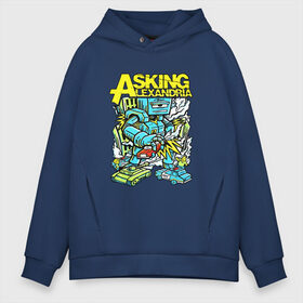 Мужское худи Oversize хлопок с принтом Asking Alexandria в Кировске, френч-терри — 70% хлопок, 30% полиэстер. Мягкий теплый начес внутри —100% хлопок | боковые карманы, эластичные манжеты и нижняя кромка, капюшон на магнитной кнопке | авто | бен брюс | группа | джеймс касселлс | дэнни уорсноп | жанр | кэмерон лидделл | музыка | музыканты | песни | робот | рок | сэм бэттли | хэви метал | электроникор