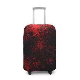 Чехол для чемодана 3D с принтом Брызги красок(red style) в Кировске, 86% полиэфир, 14% спандекс | двустороннее нанесение принта, прорези для ручек и колес | Тематика изображения на принте: abstraction | color | paint | spray | tie dye | абстракция | брызги красок | всплеск красок | капли красок | текстуры