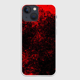 Чехол для iPhone 13 mini с принтом Брызги красок(red style) в Кировске,  |  | abstraction | color | paint | spray | tie dye | абстракция | брызги красок | всплеск красок | капли красок | текстуры