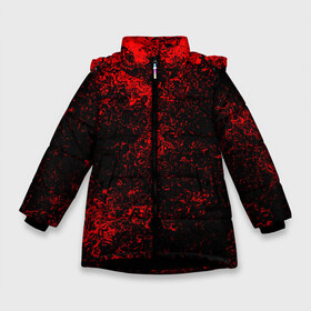 Зимняя куртка для девочек 3D с принтом Брызги красок(red style) в Кировске, ткань верха — 100% полиэстер; подклад — 100% полиэстер, утеплитель — 100% полиэстер. | длина ниже бедра, удлиненная спинка, воротник стойка и отстегивающийся капюшон. Есть боковые карманы с листочкой на кнопках, утяжки по низу изделия и внутренний карман на молнии. 

Предусмотрены светоотражающий принт на спинке, радужный светоотражающий элемент на пуллере молнии и на резинке для утяжки. | abstraction | color | paint | spray | tie dye | абстракция | брызги красок | всплеск красок | капли красок | текстуры