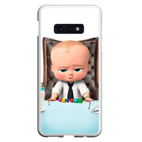 Чехол для Samsung S10E с принтом Boss Baby в Кировске, Силикон | Область печати: задняя сторона чехла, без боковых панелей | boss baby | босс | молокосос | мультфильмы