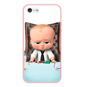 Чехол для iPhone 5/5S матовый с принтом Boss Baby в Кировске, Силикон | Область печати: задняя сторона чехла, без боковых панелей | boss baby | босс | молокосос | мультфильмы