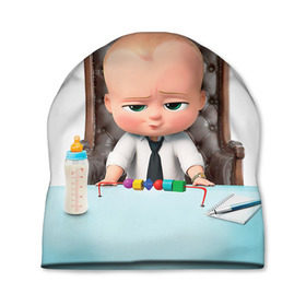 Шапка 3D с принтом Boss Baby в Кировске, 100% полиэстер | универсальный размер, печать по всей поверхности изделия | boss baby | босс | молокосос | мультфильмы