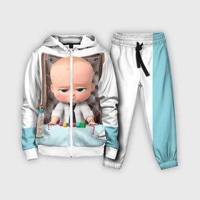Детский костюм 3D с принтом Boss Baby в Кировске,  |  | Тематика изображения на принте: boss baby | босс | молокосос | мультфильмы