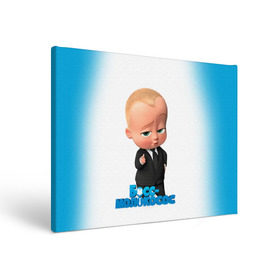 Холст прямоугольный с принтом Boss Baby в Кировске, 100% ПВХ |  | Тематика изображения на принте: boss baby | босс | молокосос | мультфильмы