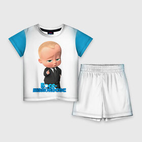 Детский костюм с шортами 3D с принтом Boss Baby в Кировске,  |  | Тематика изображения на принте: boss baby | босс | молокосос | мультфильмы