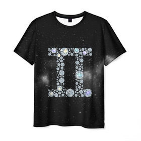 Мужская футболка 3D с принтом Бдизнецы в Кировске, 100% полиэфир | прямой крой, круглый вырез горловины, длина до линии бедер | близнецы | звезды | знаки зодиака | космос | созвездие