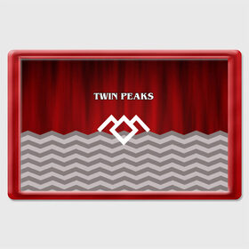 Магнит 45*70 с принтом Twin Peaks в Кировске, Пластик | Размер: 78*52 мм; Размер печати: 70*45 | twin peaks | арт | лого | полосы | сериал | твин пикс | текстура | фильмы