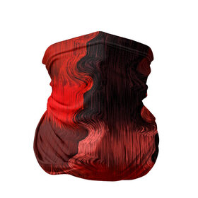 Бандана-труба 3D с принтом Black&Red в Кировске, 100% полиэстер, ткань с особыми свойствами — Activecool | плотность 150‒180 г/м2; хорошо тянется, но сохраняет форму | 