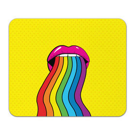 Коврик прямоугольный с принтом Pop art в Кировске, натуральный каучук | размер 230 х 185 мм; запечатка лицевой стороны | fun | lip color | mouth | pop art | rainbow | reggae | spectrum | style | summer | teeth | yellow | веселье | губы | желтый | зубы | лето | поп арт | радуга | рот | спектр | стиль | цвет