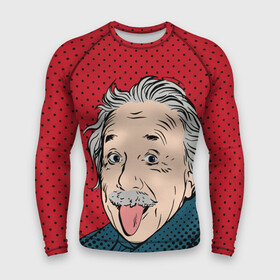 Мужской рашгард 3D с принтом Альберт Эйнштейн в Кировске,  |  | albert | einstein | f | gray | language | physicist | pop art | relativity theory | science | scientist | theorist | альберт | веселый | взгляд | красный | мудрый | наука | поп арт | седой | теоретик | теория относительности | умный | ученый | физик