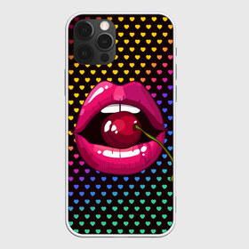 Чехол для iPhone 12 Pro Max с принтом Pop art в Кировске, Силикон |  | Тематика изображения на принте: cherry | colorful | fashion | funny | gesture | lips | lipstick | makeup | mouth | pop art | rainbow | style | веселый | вишенка | вишня | губы | жест | зубы | клубный | любовь | макияж | мода | помада | поп арт | прикольный | радуга | рот | стиль | страс