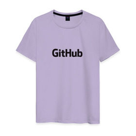 Мужская футболка хлопок с принтом GitHubWhite в Кировске, 100% хлопок | прямой крой, круглый вырез горловины, длина до линии бедер, слегка спущенное плечо. | github | программист