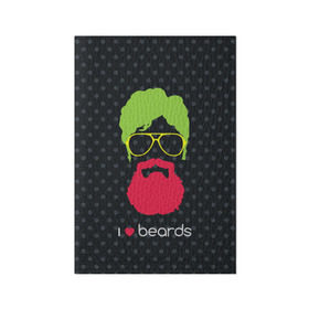 Обложка для паспорта матовая кожа с принтом I like beards в Кировске, натуральная матовая кожа | размер 19,3 х 13,7 см; прозрачные пластиковые крепления | acid | background | beard | bright | club | color | face | fashion | head | hipster | male | mustache | p | pop art | style | борода | голова | горох | кислотный | клубный | лицо | мода | мужчина | очки | поп арт | стиль | усы | фон | хипстер | 