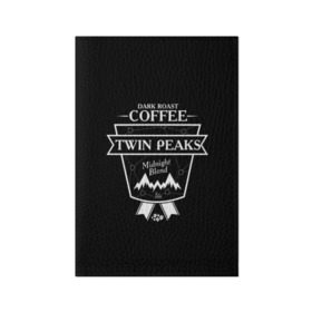 Обложка для паспорта матовая кожа с принтом Twin Peaks Coffee в Кировске, натуральная матовая кожа | размер 19,3 х 13,7 см; прозрачные пластиковые крепления | twin peaks | арт | купер | сериал | твин пикс | фильмы | черно белые