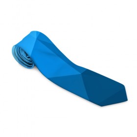 Галстук 3D с принтом geometric blue в Кировске, 100% полиэстер | Длина 148 см; Плотность 150-180 г/м2 | abstraction | абстракция | геометрия | грани | линии | полигоны | розовый | сочетания | текстура | треугольники