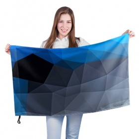 Флаг 3D с принтом Still abstract в Кировске, 100% полиэстер | плотность ткани — 95 г/м2, размер — 67 х 109 см. Принт наносится с одной стороны | abstraction | абстракция | геометрия | грани | линии | полигоны | сочетания | текстура | треугольники