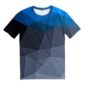 Мужская футболка 3D с принтом Still abstract в Кировске, 100% полиэфир | прямой крой, круглый вырез горловины, длина до линии бедер | abstraction | абстракция | геометрия | грани | линии | полигоны | сочетания | текстура | треугольники