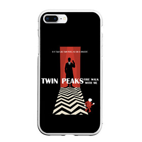 Чехол для iPhone 7Plus/8 Plus матовый с принтом Twin Peaks в Кировске, Силикон | Область печати: задняя сторона чехла, без боковых панелей | twin peaks | агент дейл  купер | арт | сериал | твин пикс | фильмы