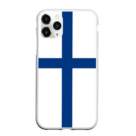 Чехол для iPhone 11 Pro матовый с принтом Флаг Финляндии в Кировске, Силикон |  | finland | flag | suomi | финляндия | флаг