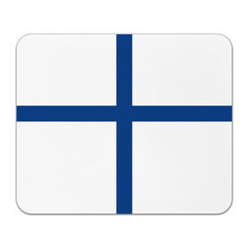 Коврик прямоугольный с принтом Флаг Финляндии в Кировске, натуральный каучук | размер 230 х 185 мм; запечатка лицевой стороны | Тематика изображения на принте: finland | flag | suomi | финляндия | флаг