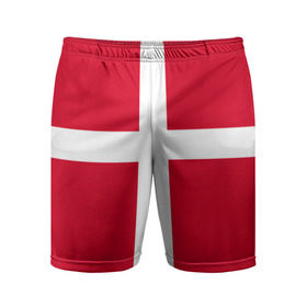 Мужские шорты 3D спортивные с принтом Флаг Дании в Кировске,  |  | danmark | denmark | flag | дания | флаг