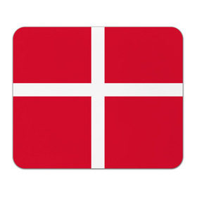 Коврик прямоугольный с принтом Флаг Дании в Кировске, натуральный каучук | размер 230 х 185 мм; запечатка лицевой стороны | danmark | denmark | flag | дания | флаг