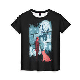 Женская футболка 3D с принтом Black Mirror в Кировске, 100% полиэфир ( синтетическое хлопкоподобное полотно) | прямой крой, круглый вырез горловины, длина до линии бедер | black mirror | сериал | черное зеркало