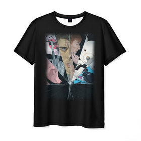 Мужская футболка 3D с принтом Black Mirror в Кировске, 100% полиэфир | прямой крой, круглый вырез горловины, длина до линии бедер | black mirror | сериал | черное зеркало