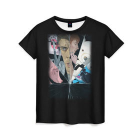 Женская футболка 3D с принтом Black Mirror в Кировске, 100% полиэфир ( синтетическое хлопкоподобное полотно) | прямой крой, круглый вырез горловины, длина до линии бедер | black mirror | сериал | черное зеркало
